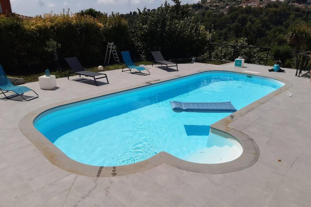 Appartement 3 Pieces Dans Villa Individuelle Falicon Exterior foto